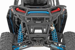 Polaris RZR XP 1000 Sport Tubular Bumper - Rear - Rough Country - Receiver Hitch - Black - '21-'22